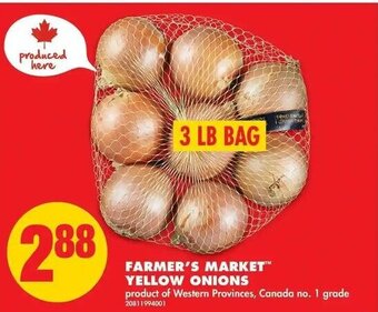 No Frills Farmer's Market Yellow Onions offer