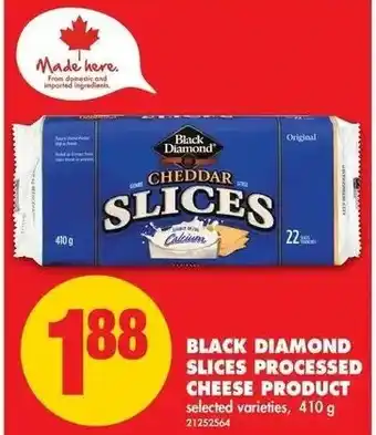 No Frills Blanc Diamond Slices Processed Cheese Product offer