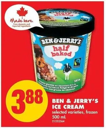 No Frills Ben & Jerry's Ice Cream offer