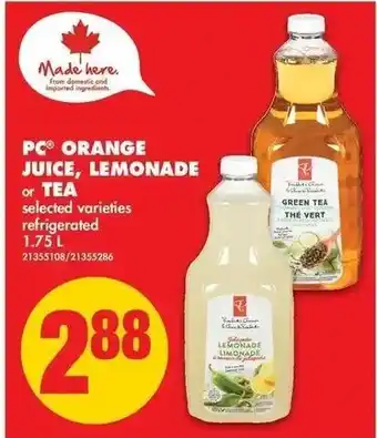 No Frills Orange Juice Lemonade offer