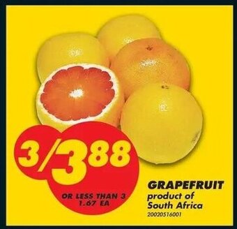 No Frills Grapefruit offer