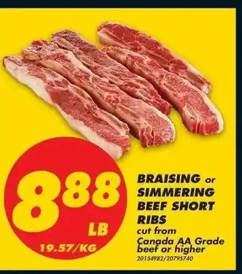 No Frills Simmering Beef Short Ribs offer