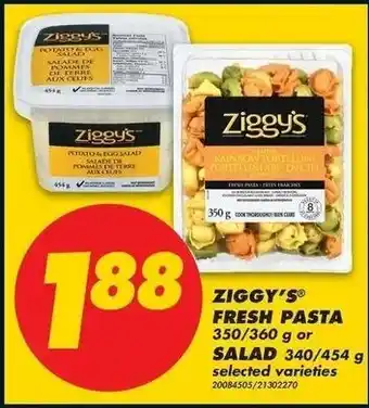 No Frills Ziggy's Fresh Pasta offer