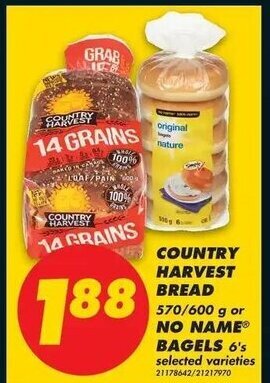 No Frills Country Harvest Bread offer