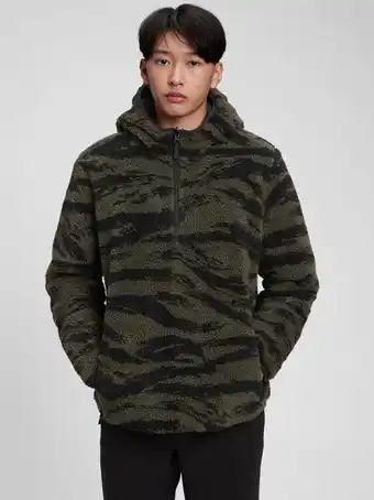 Gap Teen reversible sherpa quarter-zip hoodie offer