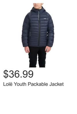 Costco Lolë youth packable jacket offer