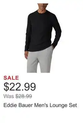 Costco Eddie bauer men's lounge set offer