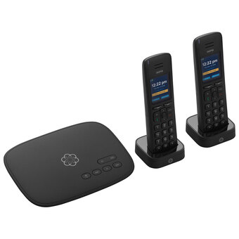 Best Buy Ooma telo home phone system with 2 hd3 cordless handsets offer