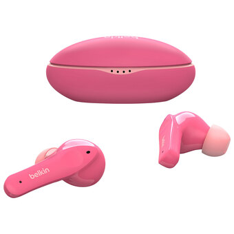 Best Buy Belkin soundform nano in-ear sound isolating truly wireless kids headphones - pink offer