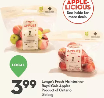 Longo's Longo's fresh mcintosh or royal gala apples offer