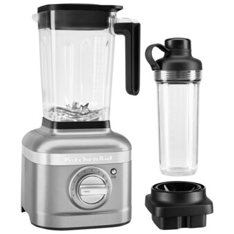 Best Buy Kitchenaid 1.66l 1200-watt stand blender with 16oz personal blending jar - contour silver- only at best buy offer