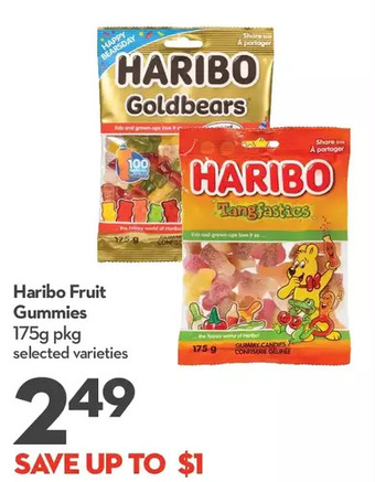 Longo's Haribo fruit gummies offer