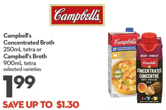 Longo's Campbell's concentrated broth or campbell's broth offer