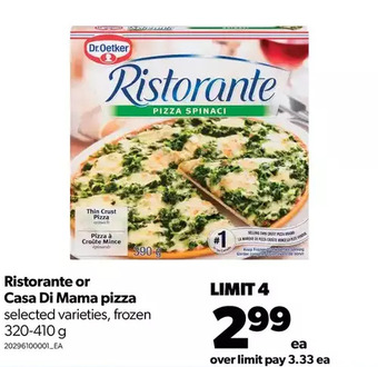 Real Canadian Superstore Ristorante or casa di mama pizza offer