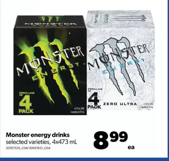 Real Canadian Superstore Monster energy drinks offer