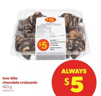 Real Canadian Superstore Two-bite chocolate croissants offer