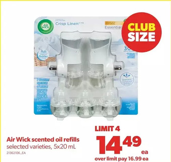 Real Canadian Superstore Air wick scented oil refills offer