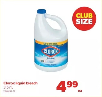 Real Canadian Superstore Clorox liquid bleach offer