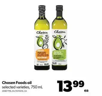 Real Canadian Superstore Chosen foods oil offer