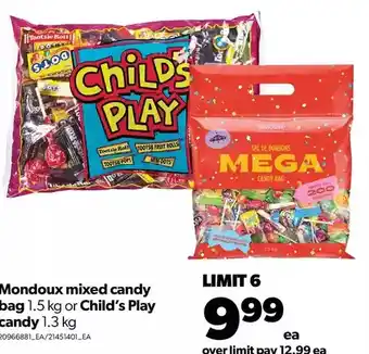 Real Canadian Superstore Mondoux mixed candy bag or child's play candy offer