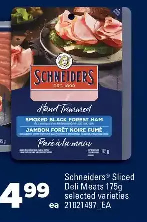 Real Canadian Superstore Schneiders sliced deli meats offer