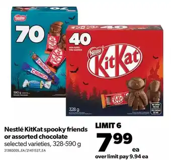 Real Canadian Superstore Nestlé kitkat spooky friends or chocolate offer