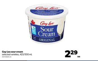 Real Canadian Superstore Gay lea sour cream offer