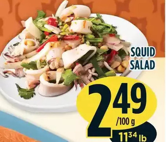 Marché Adonis Squid salad offer