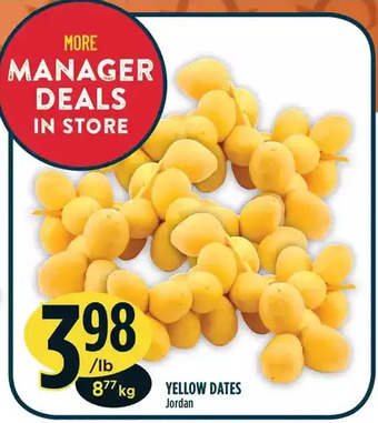 Marché Adonis Yellow dates offer