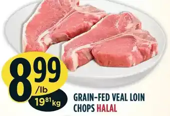Marché Adonis Grain-fed veal loin chops offer