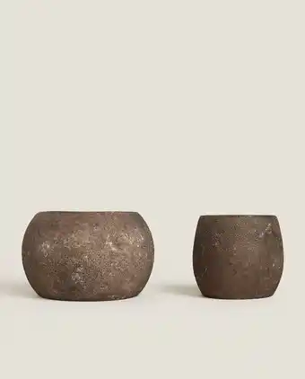ZARA HOME Tealight holder with rusted finish offer