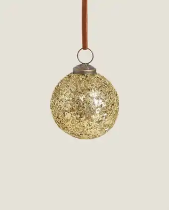 ZARA HOME Small mirrored christmas ornament offer