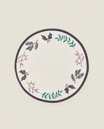 ZARA HOME Quilted holly placemat offer