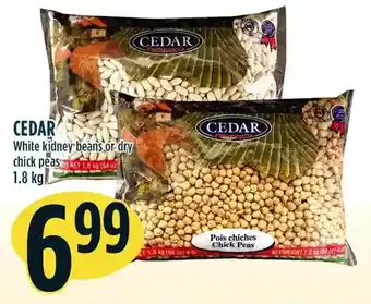 Marché Adonis Cedar white kidney beans or dry chick peas offer