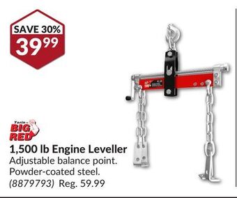 Princess Auto 1,500 lb engine leveller offer