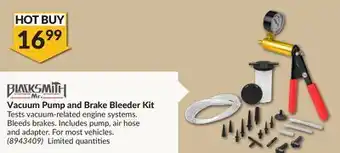 Princess Auto Vacuum pump and brake bleeder kit offer