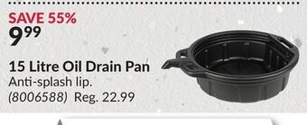 Princess Auto 15 litre oil drain pan offer