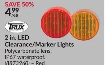 Princess Auto 2 in. led clearance/marker lights offer