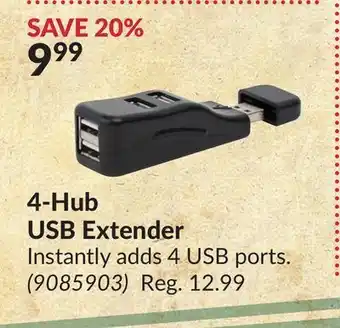 Princess Auto 4-hub usb extender offer