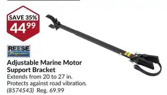 Princess Auto Adjustable marine motor support bracket offer