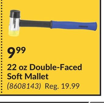 Princess Auto 22 oz double-faced soft mallet offer