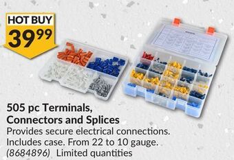 Princess Auto 505 pc terminals, connectors and splices offer