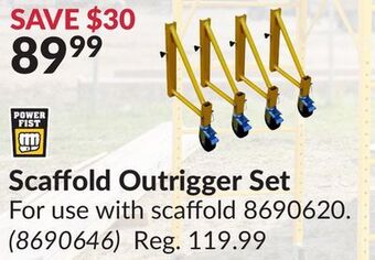 Princess Auto Scaffold outrigger set offer