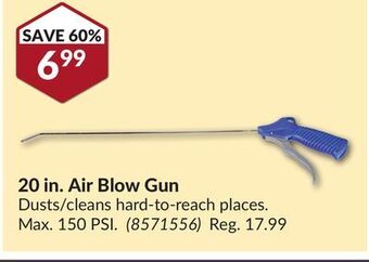 Princess Auto 20 in. air blow gun offer