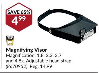 Princess Auto Magnifying visor offer