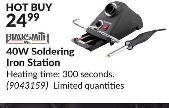 Princess Auto 40w soldering iron station offer