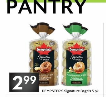 Sobeys Dempster's Signature Bagels offer