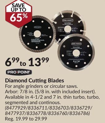 Princess Auto Diamond cutting blades offer