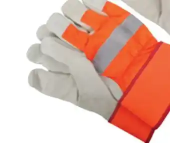 Princess Auto Horizon orange high-vis thinsulate-lined reflective work gloves offer