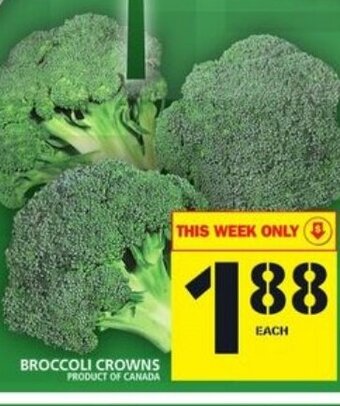Food Basics Broccoli Crowns offer